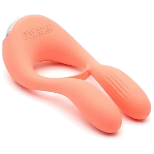Вібратор для пар KissToy Martin Orange: Довжина, см 11.9