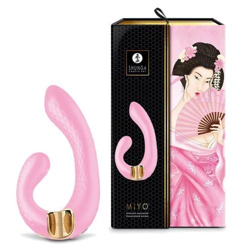 Вибратор Shunga - Miyo Intimate Massager Light Pink: Длина, см 18.5