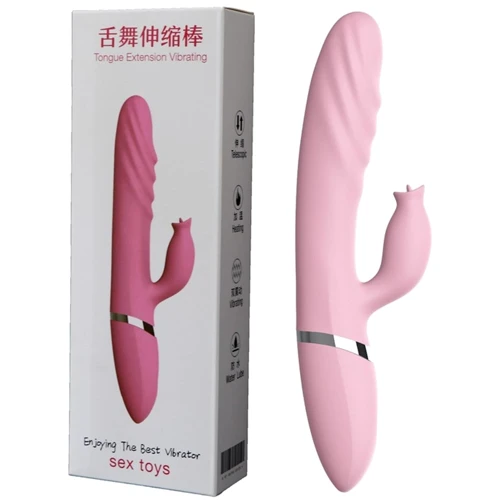 Вібратор з поштовхами та підігрівом BOSS Tongue Extension Vibrating: Тип управління кнопкове