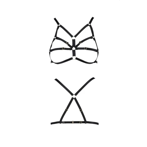 Бюстгальтер-стрепи ARMANDA BRA black XXL/XXXL - Passion Exclusive