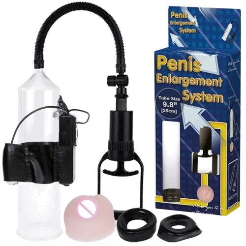 Вакуумная помпа с вибростимуляцией LYBAILE - Penis Enlargement System 9,8'', BM-010067