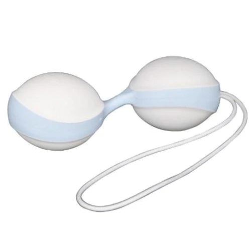 Вагінальні кульки Amor Gym Balls Duo біло-блакитні