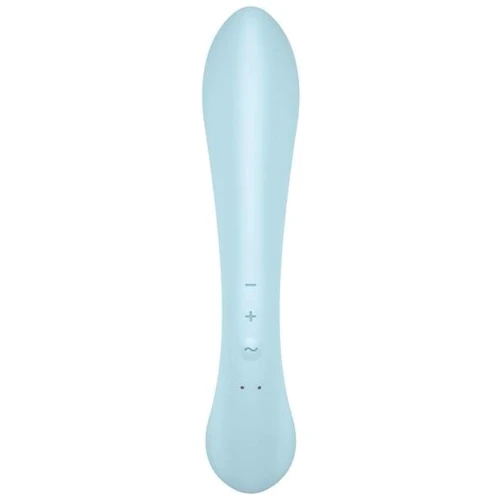 Двухсторонний вибратор-кролик Satisfyer Triple Oh Light Blue, 3 мотора, рукоятка-массажер: Для кого Для женщин