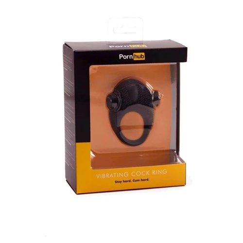 Pornhub Vibrating Cock Ring - ерекційне кільце з вібрацією: Колір чорний