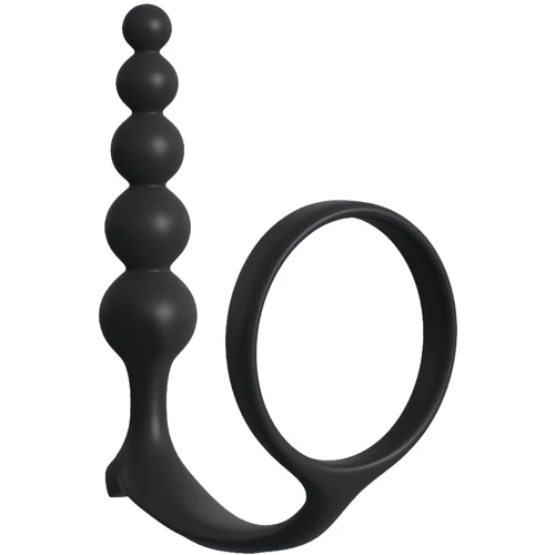 Эрекционное кольцо со стимулятором простаты Pipedream AFC Ass-Gasm Cockring Anal Bead: Наличие вибрации Нет