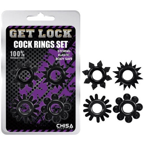 Набор колец Cock Rings Set black, 291003