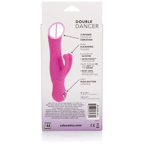 Вибратор Posh Double Dancer, розовый: Длина, см 10