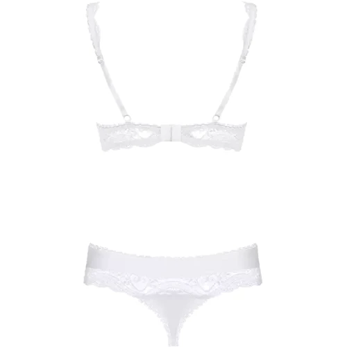 Комплект білизни Obsessive - Miamor set, S / M (білий): Застосування На тіло