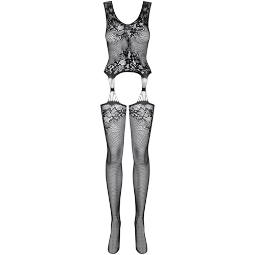 Бодістокінг Obsessive Bodystocking F221 black XL/XXL: Фасон Бесшовные