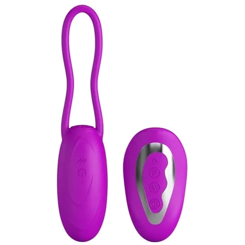 Віброяйце з дистанційним керуванням Pretty Love - DAVE 12 Functions USB, BI-014237