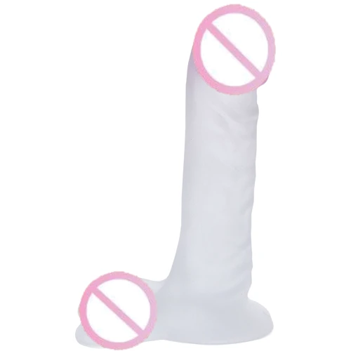 Фаллоимитатор Doc Johnson Blush-ur3 7 Inch Ballsy Clear, 18х4,5 см
