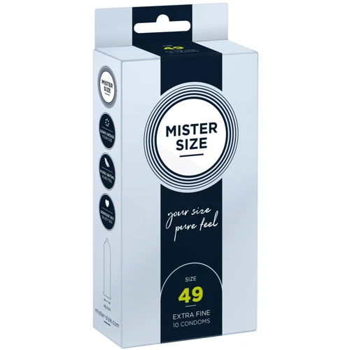 Презервативи Mister Size 49 (10 pcs): Текстура Гладкие