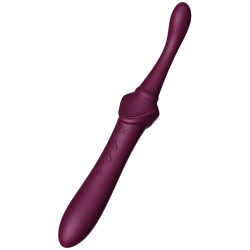 Мультифункциональный вибратор Zalo - Bess 2 Velvet Purple (4 насадки, подогрев) фото 7