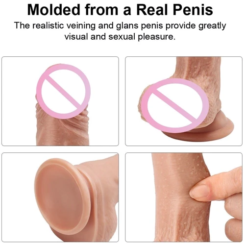 Фаллоимитатор LoveToy Dual-Layered Silicone Cock 7" Flesh: Наличие вибрации Нет