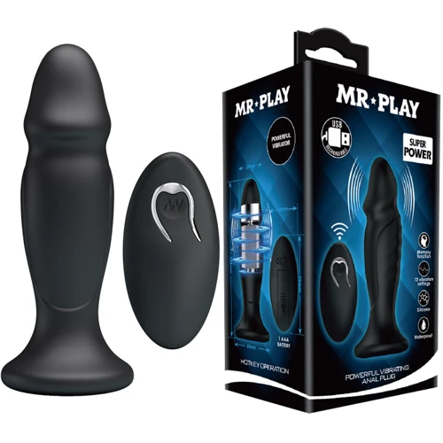 Анальная пробка с вибрацией Mr.Play Vibrating Anal Plug Black фото 8