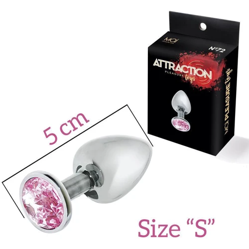 Анальная пробка с кристаллом MAI Attraction Toys №72 S: Для кого Унисекс