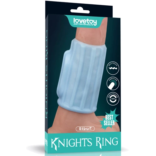 Насадка на член із вібрацією LoveToy Knights Ring Vibrating Ridge фото 6