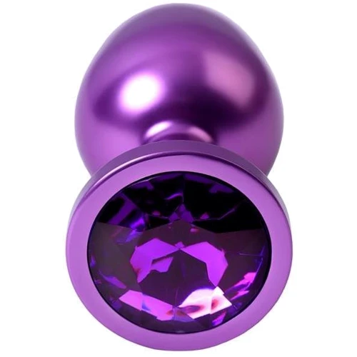 Анальная пробка с кристаллом Metal By Toyfa Purple Anal Plug Аmethyst: Тип Анальные пробки