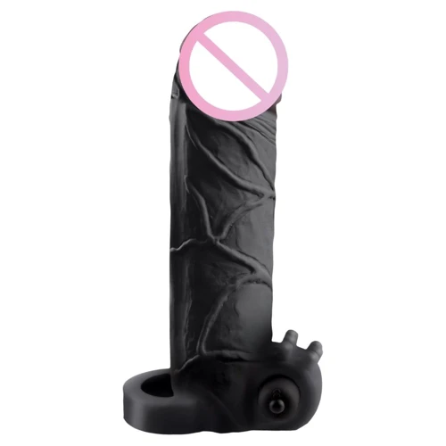 Насадка с вибрацией Pipedream Vibrating Real Feel 2 Extension (чёрный)