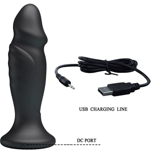 Анальная пробка с вибрацией Mr.Play Vibrating Anal Plug Black: Материал Силикон