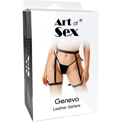 Гартери оздоблені кільцями Art of Sex - Geneva, XS-M: Вид Гартеры