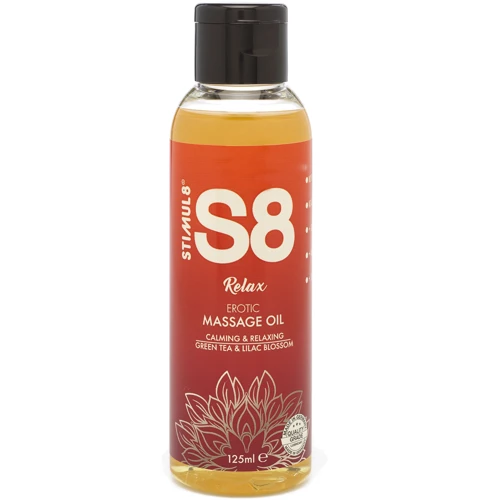S8 Massage Oil масажне масло, 125 мл, Зелений чай і бузок: Тип Масло