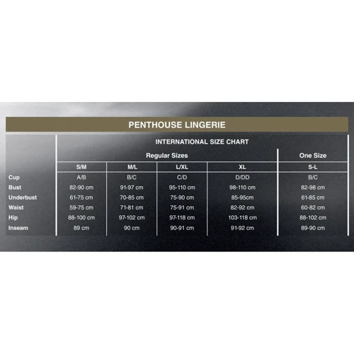 Комплект сорочка в стилі 60-х та трусики з доступом Penthouse - Libido Boost White S/M: Застосування На тело