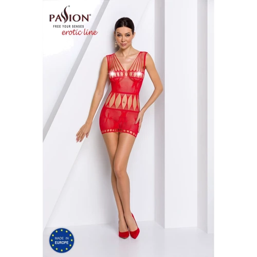 Бодістокінг Passion BS090 red: Фасон Бесшовные