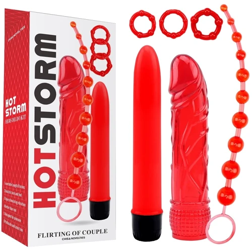 Секс набор Chisa Hot Storm Flirting of Couple Red: Для кого Унисекс