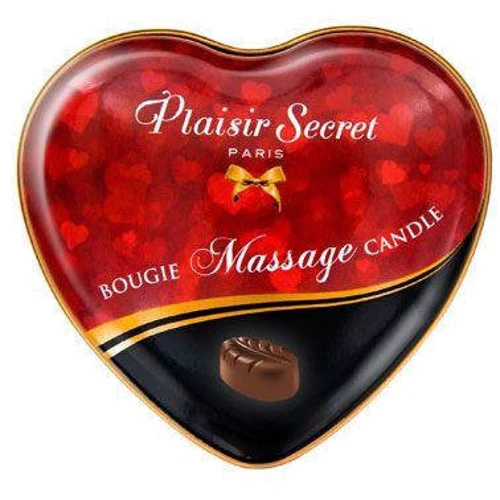 Массажная свеча сердечко Plaisirs Secrets Chocolate (35 мл) фото 3