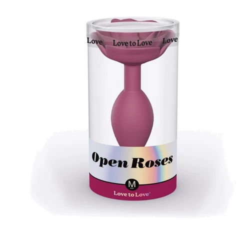 Силиконовая анальная пробка Love To Love OPEN ROSES M SIZE - PLUM STAR: Тип Анальные пробки