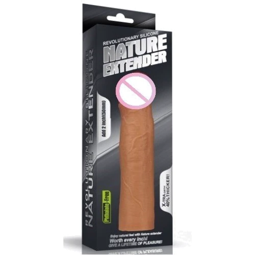 Насадка на член LoveToy Revolutionary Silicone Nature Extender 2": Матеріал силікон