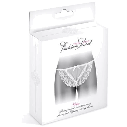 Эротические стринги Fashion Secret KATIA White: Вид Трусы