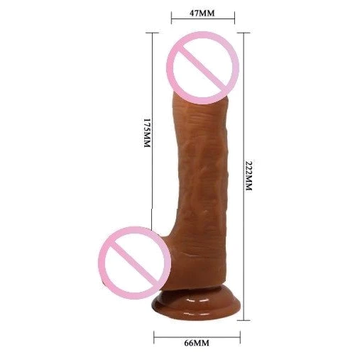 Фаллоимитатор на присоске Baile Beautiful JOHNSON 8,7'' Brown, BW-008040NR-1: Назначение Вагинальные