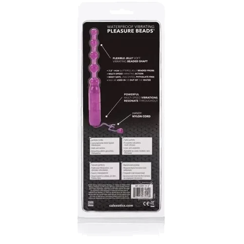 Водонепроницаемые бусы CalExotics Vibrating Pleasure Beads (фиолетовый): Тип Анальные цепочки, бусы