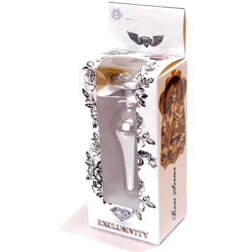Анальная пробка BOSS of TOYS Boss Series - Jewellery Silver BUTT PLUG Clear (BS6400075) фото 8