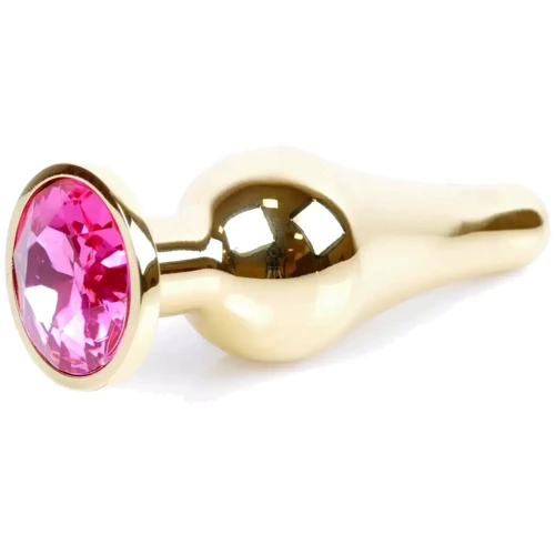 Анальная пробка Boss Series - Jewellery Gold BUTT PLUG Pink (BS6400062) фото 8