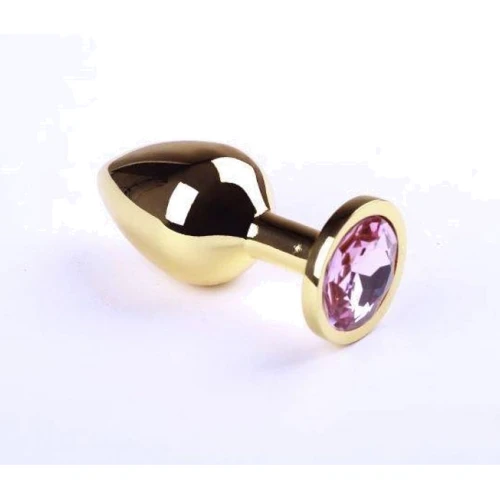 Анальна пробка, Gold Pink Topaz, M