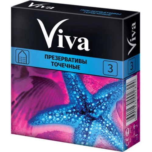 Презервативи VIVA з точками 3 шт