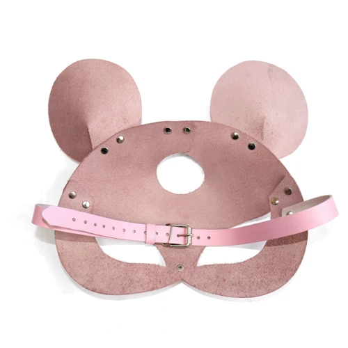Шкіряна маска мишки Art of Sex - Mouse Mask, рожевий: Колір розовый