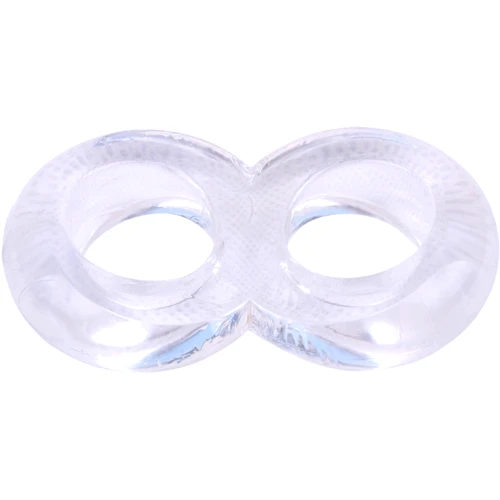 Ерекційне кільце Chisa GK Power Duo Cock 8 Ball Ring Clear