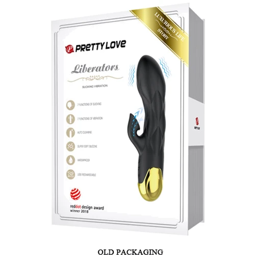 Вибратор Pretty Love Royal Pleasure Sucking Black: Тип и форма Кролик