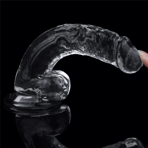 Фаллоимитатор LoveToy Flawless Clear Dildo 7.5": Мошонка Есть