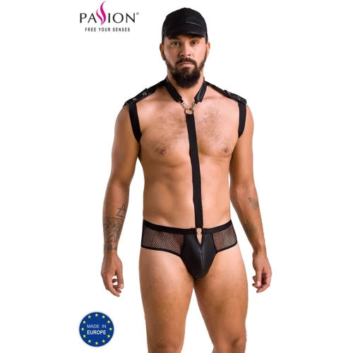 Сексуальный комплект Passion 038 SET JOHN black XXL/XXXL: Декор Заклепки