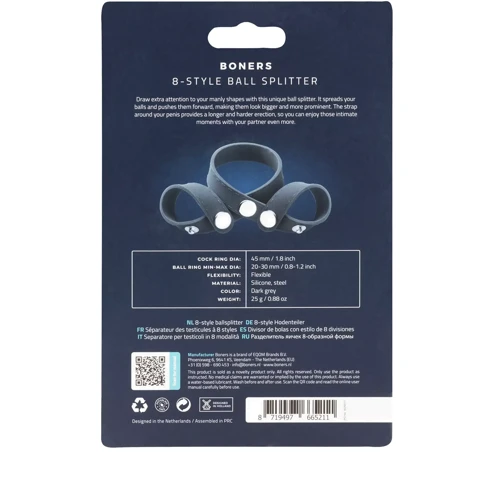 Эрекционное кольцо Boners 8-Style Ball Splitter фото 5