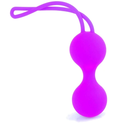 Набір вагінальних кульок Boss Series Bolas Set Purple: Наявність вібрації  немає