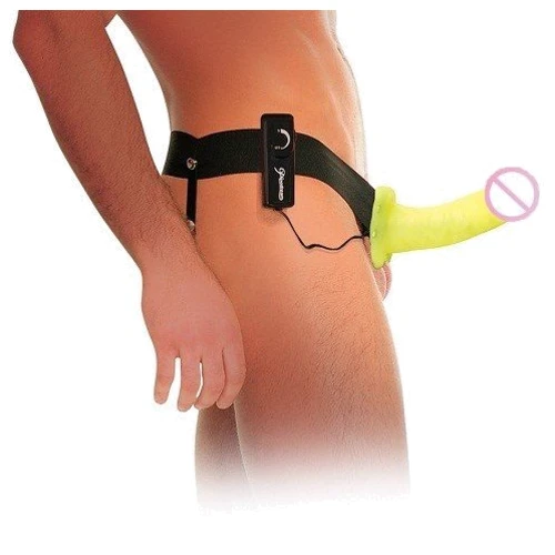 Фаллопротез светящийся с вибратором Fetish Fantasy Vibrating Hollow, 16х4 см: Для кого Унисекс