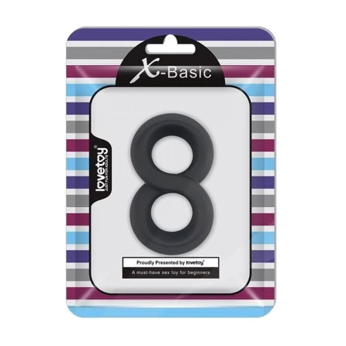 Двойное эрекционное кольцо LoveToy X-Basic Negro: Производитель LOVETOY