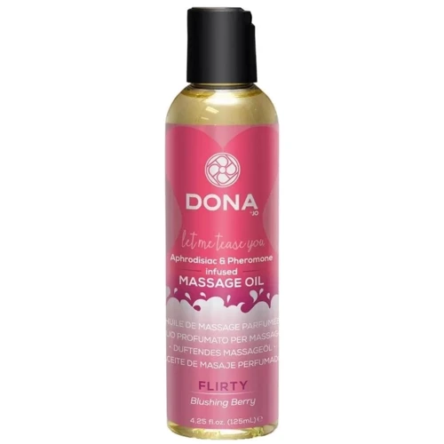 Массажное масло с ароматом ягод Dona Massage Oil Blushing Berry, 110 мл: Тип Масло