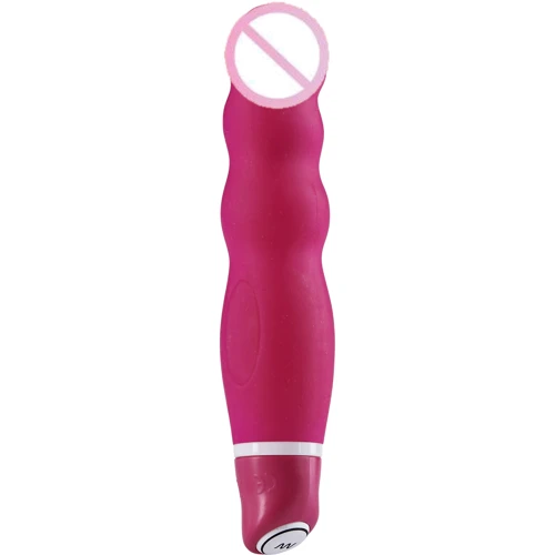Волнистый мини вибратор My Favorite Mini Ribbed Vibe, 12х3 см, розовый